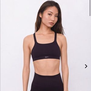 Sculptflex box x set active bra in black